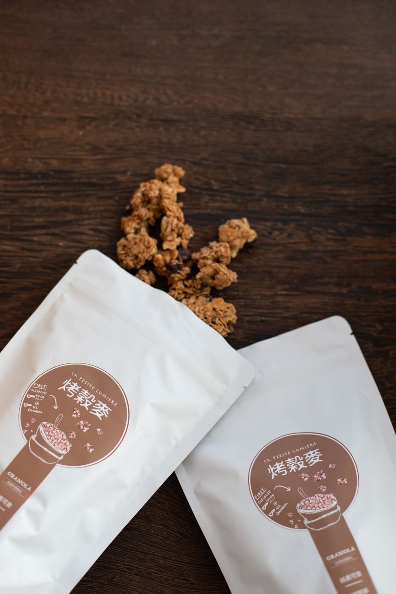 烤谷麦GRANOLA 轻松袋160g 小曦仓屋 - 谷物麦片 - 其他材质 咖啡色