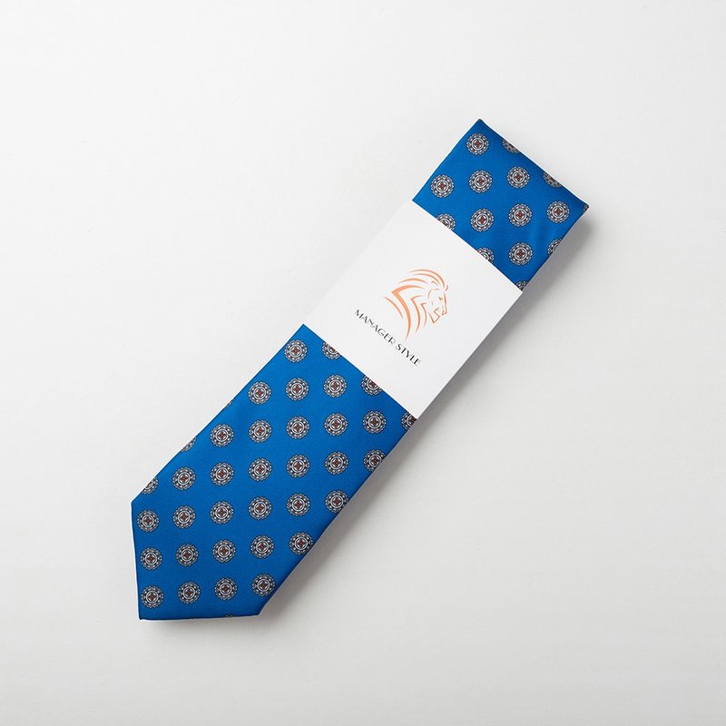 P0917-36 - 领带/领带夹 - 聚酯纤维 蓝色