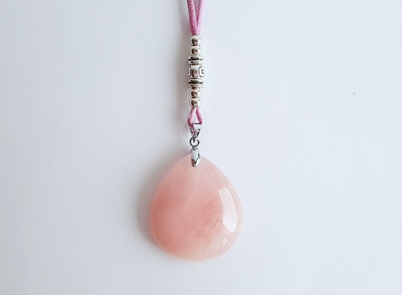 宝石系 ‧ 粉粉的 天然矿石 摩根石 ‧ 项链 - 项链 - 宝石 粉红色