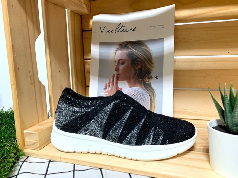 WYPEX-混金葱独家设计透气鞋-黑简约 - 男款休闲鞋 - 其他材质 