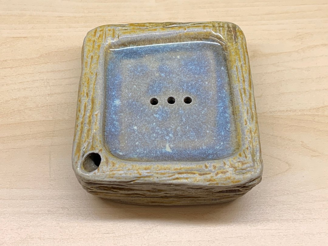 志野方形壶盛 l 柴烧 - 茶具/茶杯 - 陶 多色