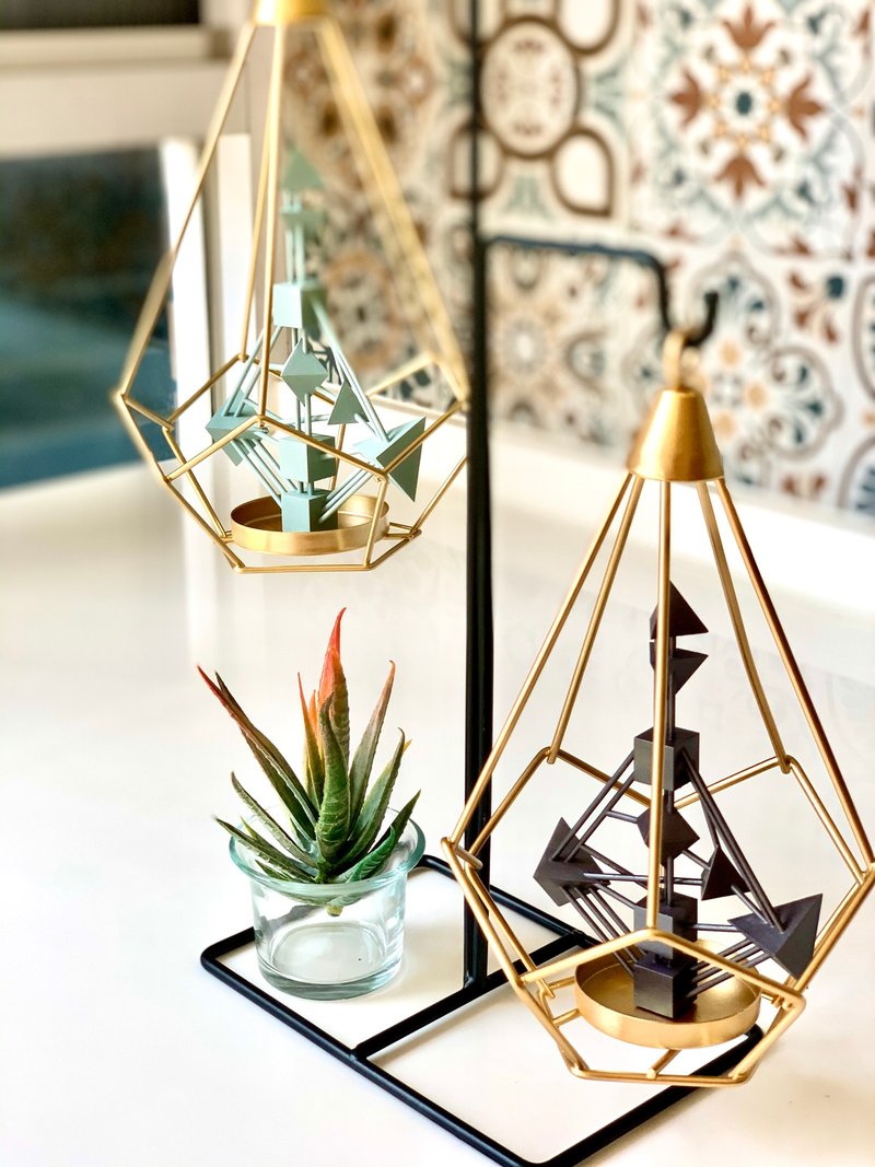 人类图灵魂印记订制组合 | 定制情人礼物 | 周年礼物 | 结婚摆饰 - 摆饰 - 其他材质 金色