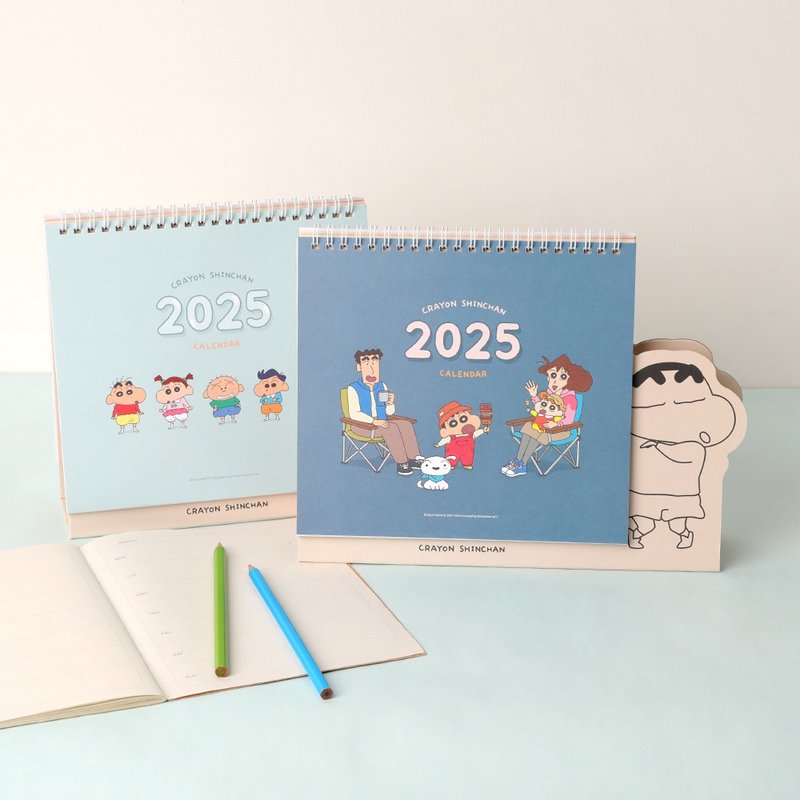 蜡笔小新2025年桌历-正版授权 手帐日志行事历 三角桌历 - 年历/台历 - 纸 多色