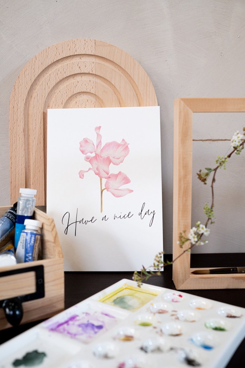 花卉插画空白手札 - 笔记本/手帐 - 纸 