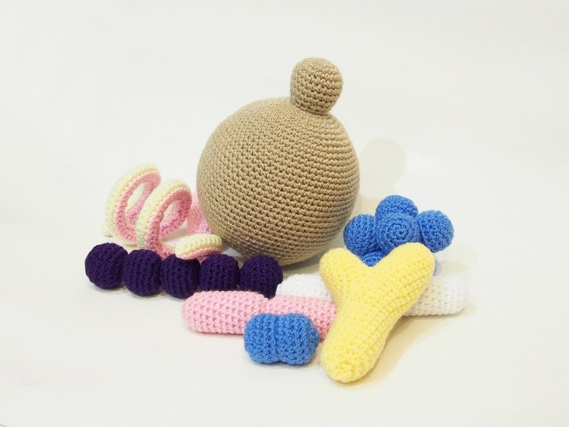 巨型微生物毛绒套装 - 摆饰 - 其他人造纤维 多色