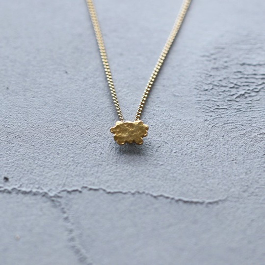 Small spider necklace N382 - 项链 - 其他金属 金色