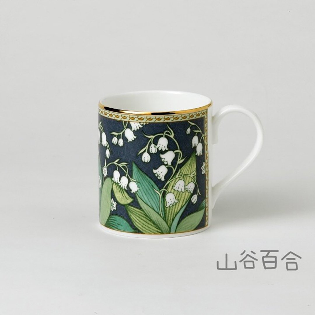 英国 RK | 经典Classic Collection 280ml金边骨瓷杯 铃兰 - 其他杯子 - 瓷 多色