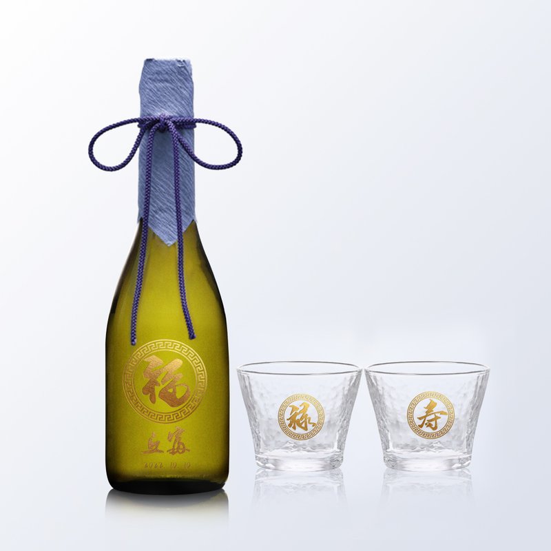 DASSAI 獭祭23 日本清酒套装 定制化雕刻生日礼物职场礼物 送礼 - 酒类 - 玻璃 
