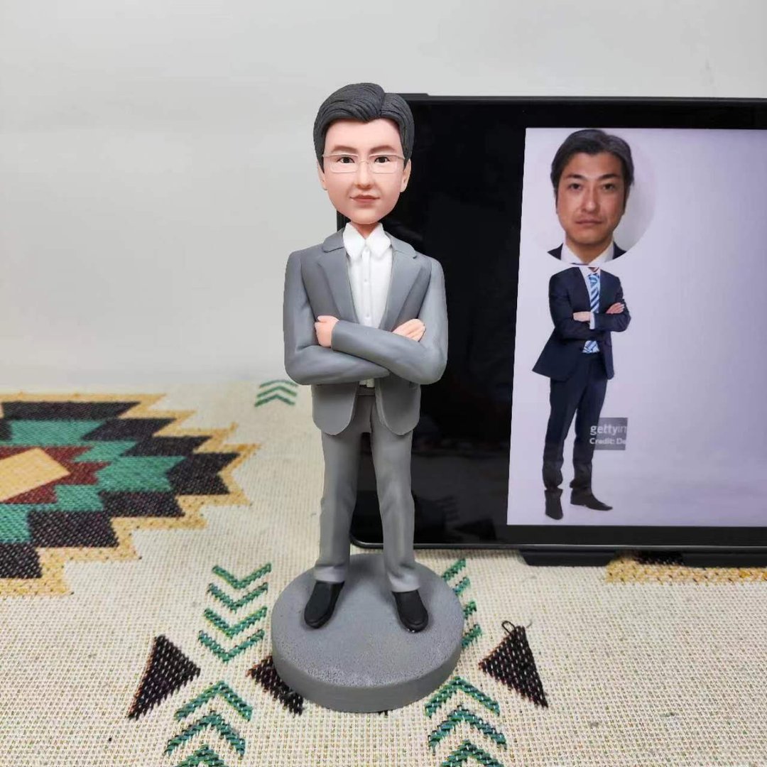 客制化人物公仔 人偶 3D人像画 似颜绘 肖像 定制 纪念 老板 礼物 - 玩偶/公仔 - 粘土 多色
