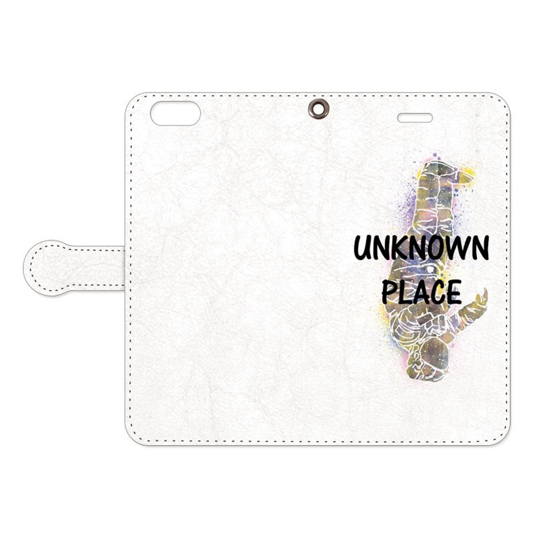 [Handbook type iPhone case] Unknown place - 手机壳/手机套 - 真皮 白色