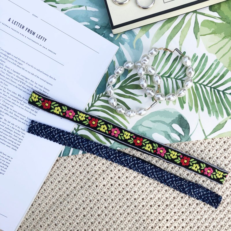 空中花园 / 花 渐层 / 织带 发带 发箍 - 发带/发箍 - 棉．麻 