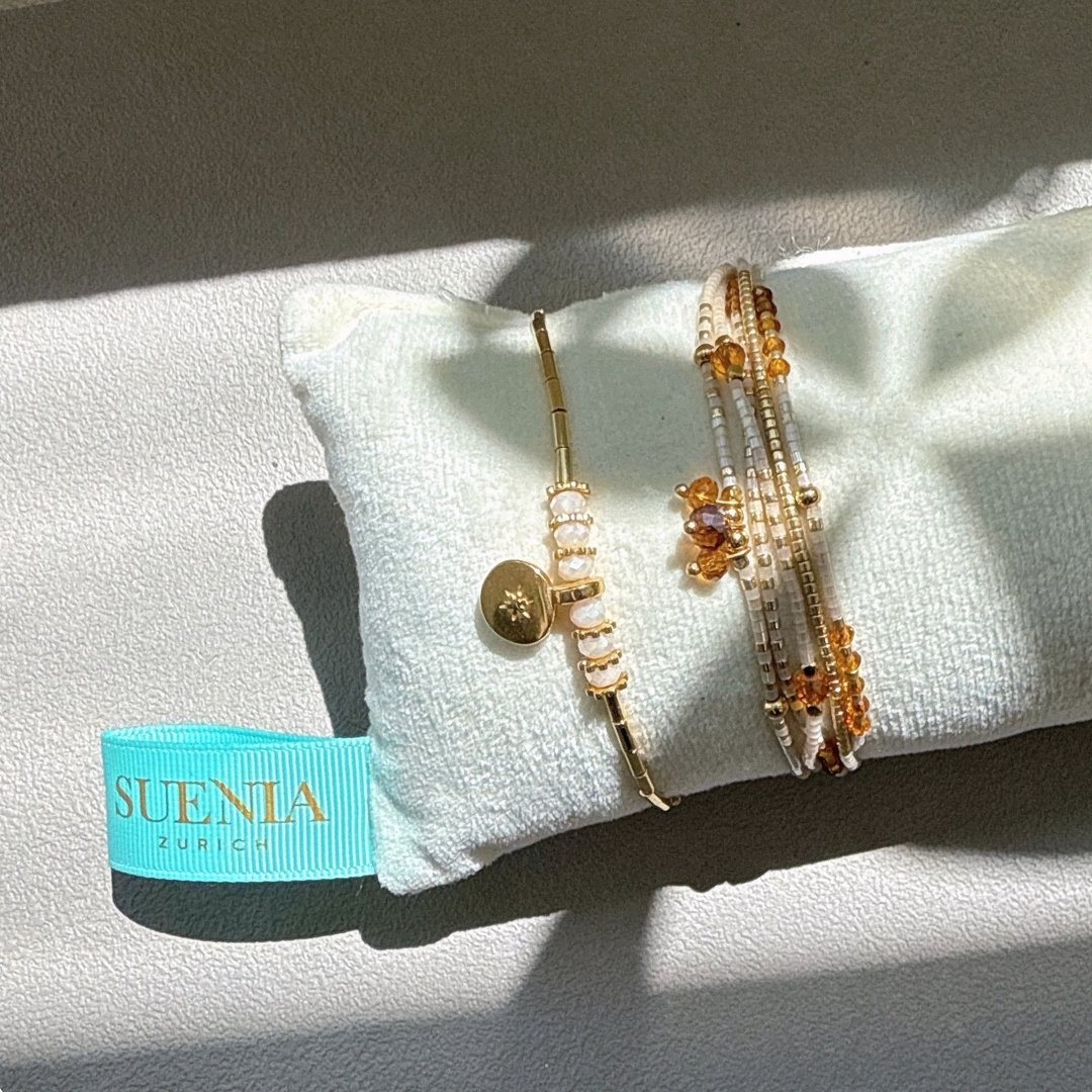 SUENIA ZURICH【Pinkoi 线下活动预购商品】银河星光双圈手链组 - 手链/手环 - 其他金属 金色