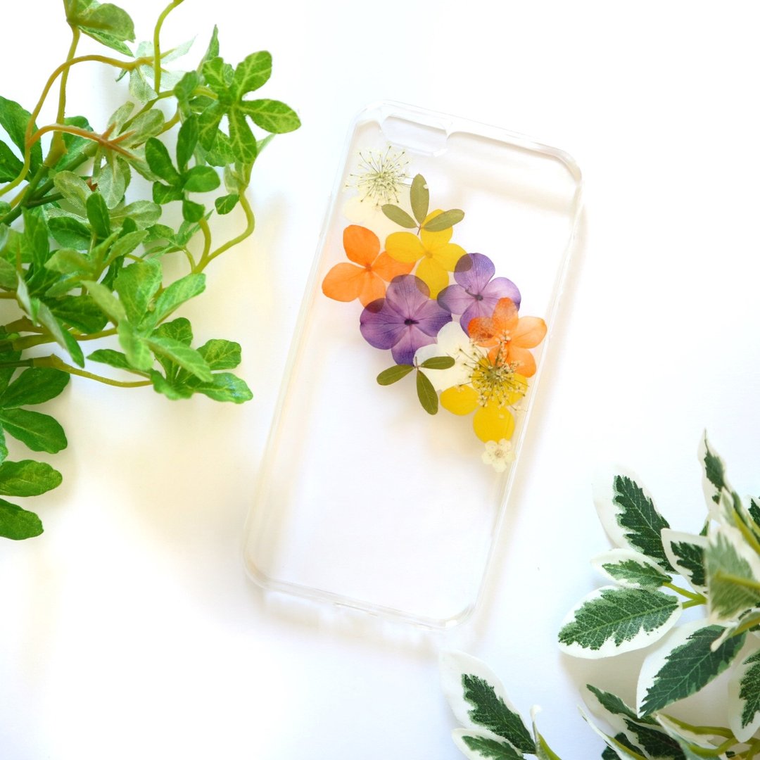 花开时 手作押花手机壳 手机保护壳 手机套 干花手机壳 真花手机壳 iPhone 7 iPhone 6 - 手机壳/手机套 - 压克力 