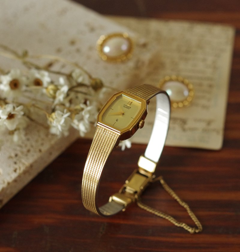 古董Vintage日本星辰镀金CITIZEN 70年代女表 手表 W291 - 女表 - 其他金属 金色