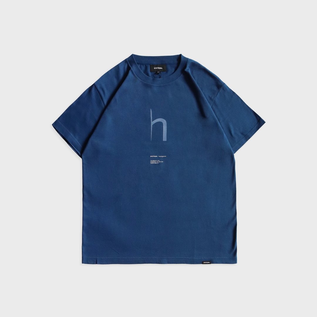DYCTEAM X hering berlin - 30th Anniversary loose tee (blue) - 男装上衣/T 恤 - 棉．麻 蓝色