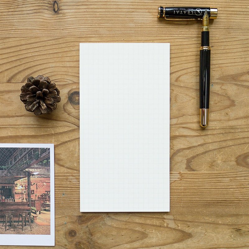 48K 散纸。双面满版方格-无孔 (介纸1.0 钢笔适用纸) - 笔记本/手帐 - 纸 白色