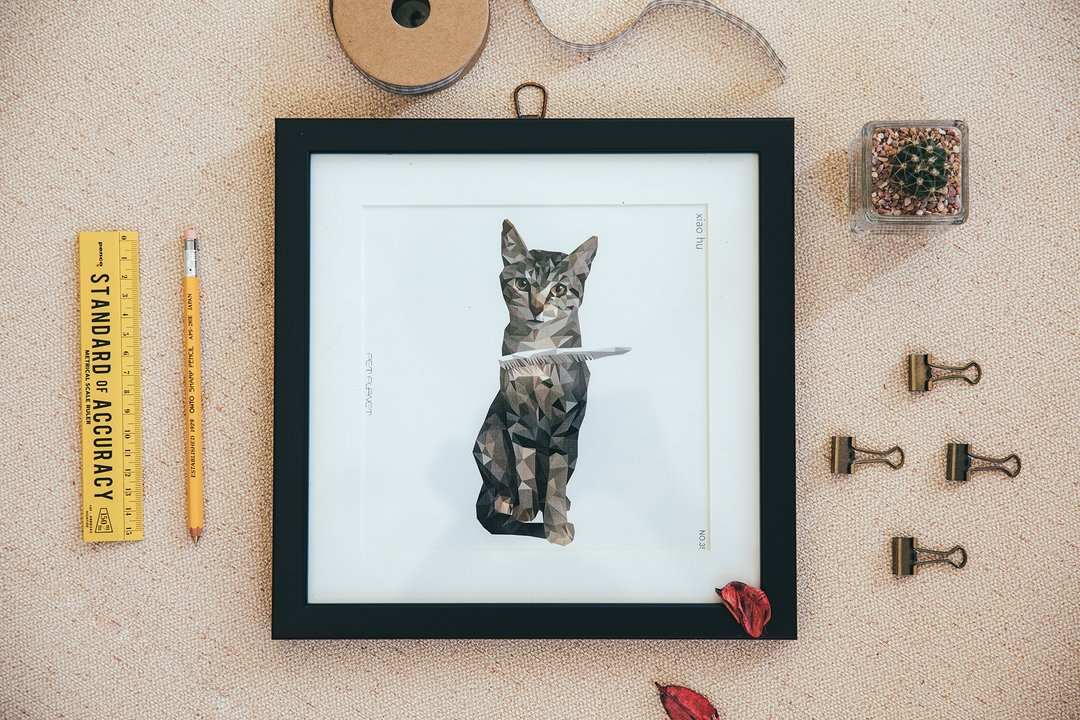 Petplanet【定制】宠物插画一般画框(全身) - 订制画像 - 其他材质 