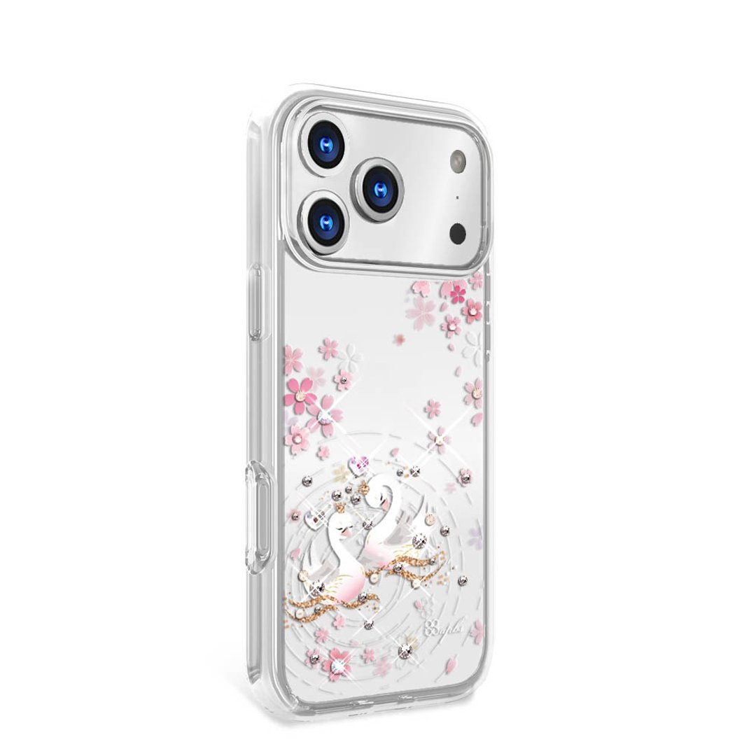 iPhone 17/16/15/14/13/12/11 轻薄军规防摔彩钻手机壳-天鹅湖 - 手机壳/手机套 - 其他材质 多色