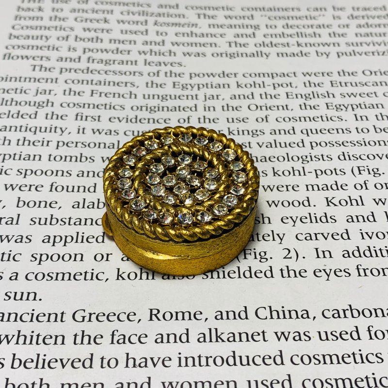 意大利 雾金绳索镶钻饰品盒 - 其他 - 其他金属 