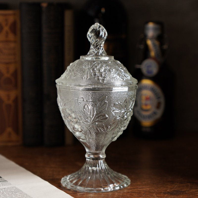 美国Anchor Hocking立体葡萄藤高脚糖果罐 - 收纳用品 - 玻璃 透明