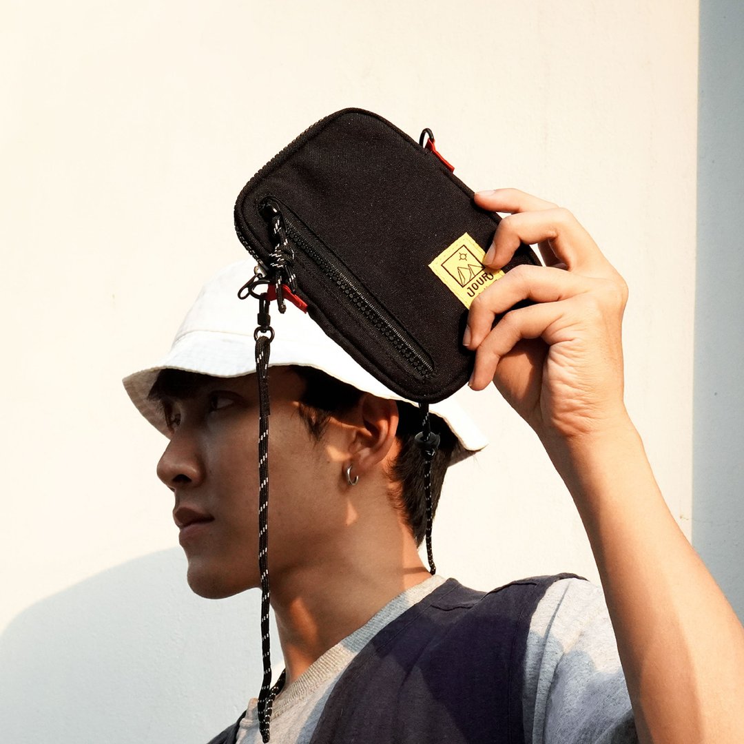 Jour Compact Bag All Black Supported 6.5 Mobile Phone - 其他 - 尼龙 黑色