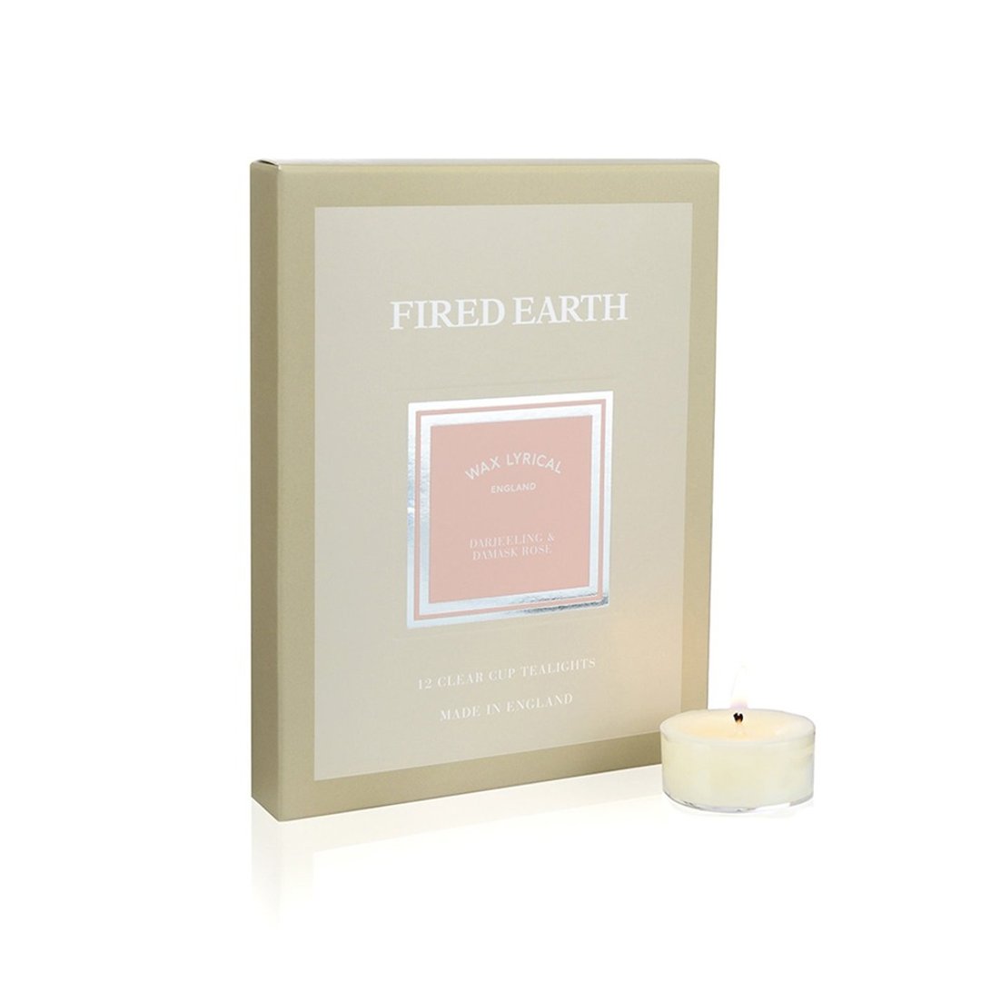 英伦蜡烛FIRED EARTH系列 大吉岭与大马士玫瑰 12入小蜡烛 - 蜡烛/烛台 - 压克力 