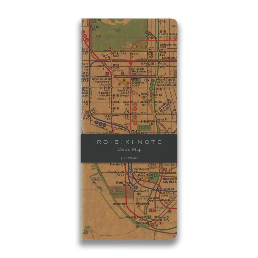 RO-BIKI NOTE Metro Map - 笔记本/手帐 - 纸 咖啡色