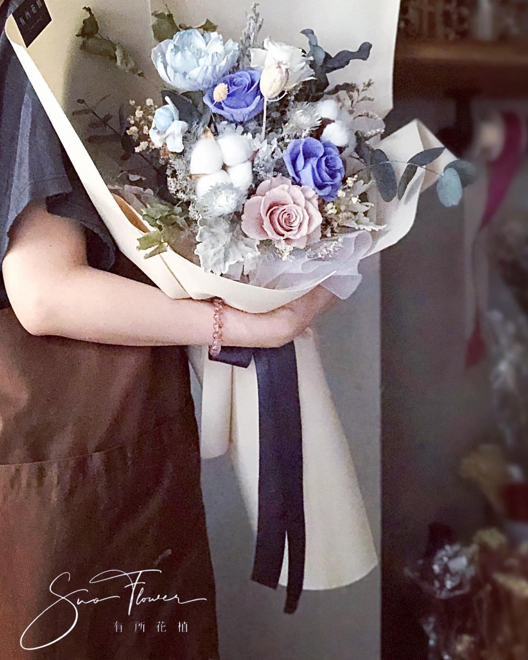不凋花永生花束/情人节礼物/生日礼物/求婚花束/告白花束/演出花 - 干燥花/捧花 - 其他材质 