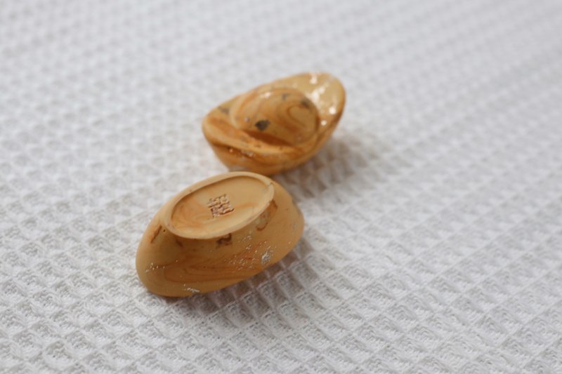 英国 Jesmonite 开运元宝 - 定制花色 可刻字 - 摆饰 - 环保材料 