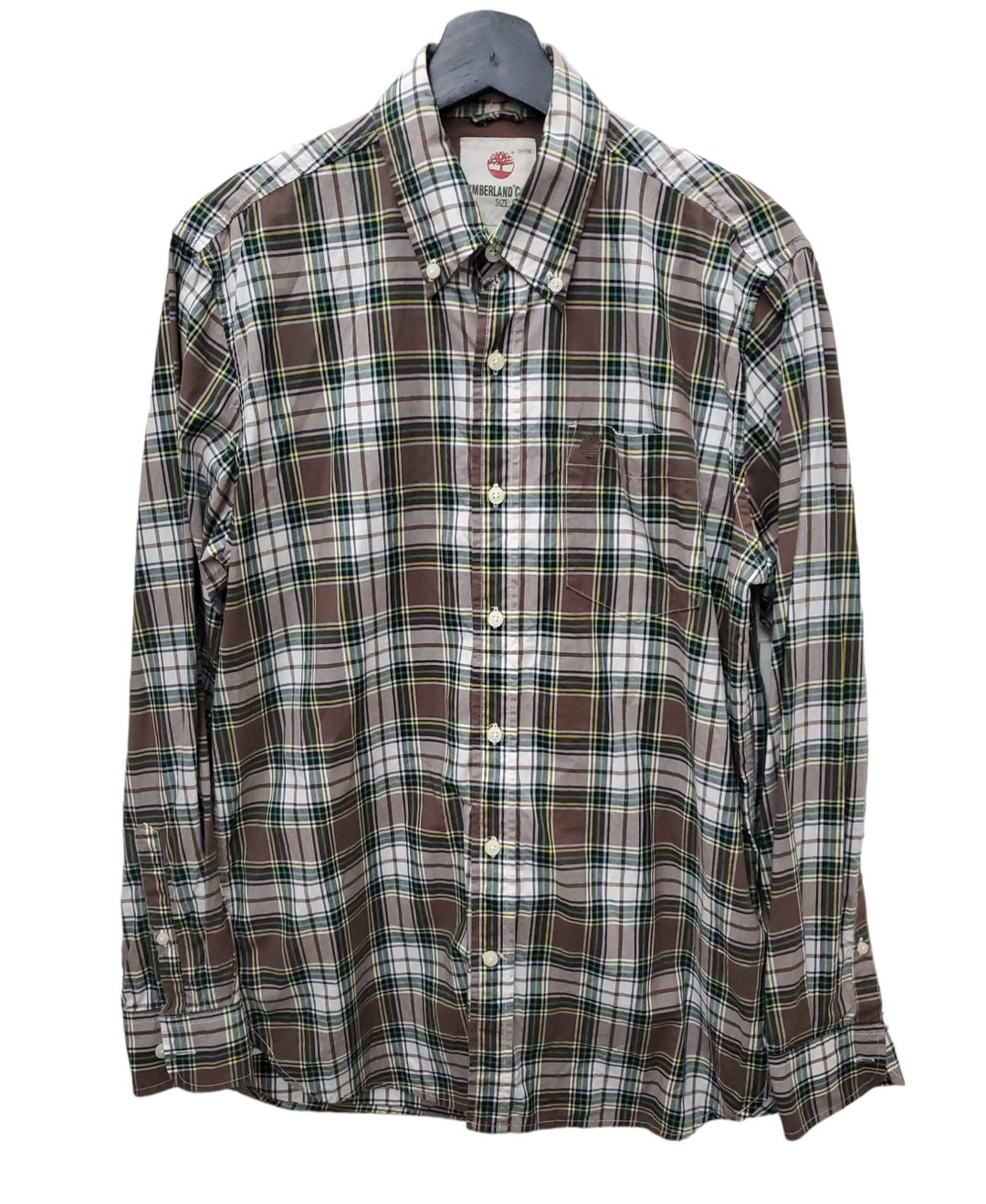 有礼貌穿搭  日本古着 Timberland 纯棉 美式格纹 S号 近全新 - 男装衬衫 - 棉 多色