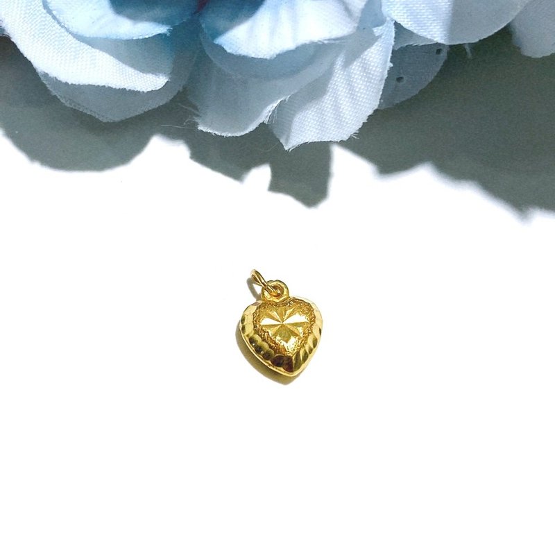 Eli Jewelry 弥月满月礼 迷你小爱心桃心造型黄金坠头 坠子 吊坠 - 项链 - 贵金属 