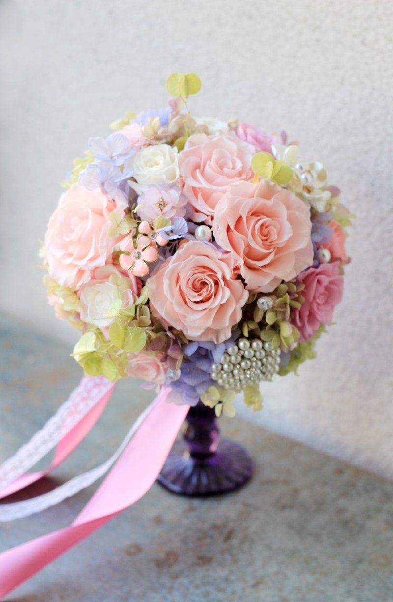 珠宝捧花【不凋花系列】恋人絮语 - 植栽/盆栽 - 植物．花 粉红色