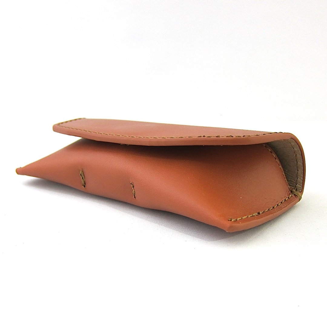 Glasses Case Glasses Case Sunglasses Reading Glasses Horizontal Magnetic Closure Stylish Luxury Genuine Leather Italian Leather Vegetable Tanned Leather - 眼镜盒/眼镜布 - 真皮 咖啡色
