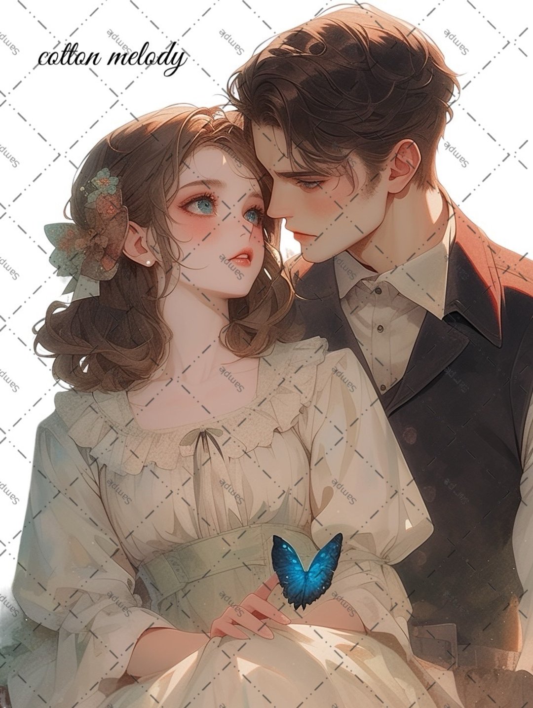 original sticker no.1700 人物贴纸 原创贴纸 人物贴纸 女孩贴纸 原创人物贴纸 - 贴纸 - 纸 