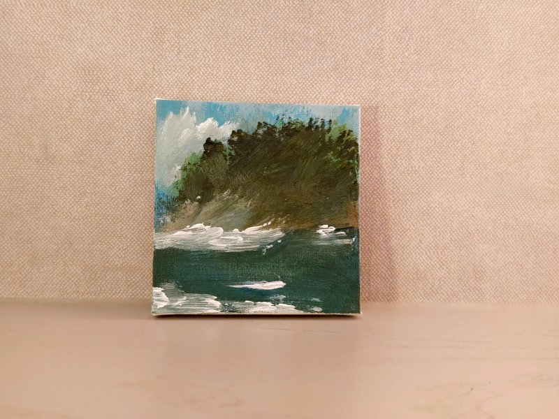 风景画/压克力水彩画/小尺寸挂画/疗愈画/装饰画 - 海报/装饰画/版画 - 棉．麻 