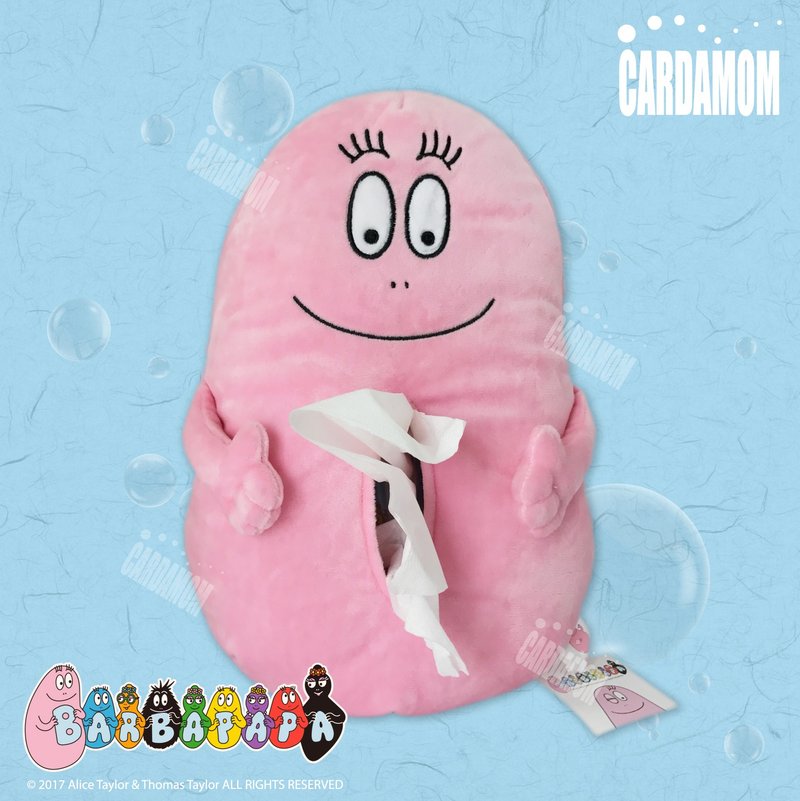 【BARBAPAPA泡泡先生】经典绒毛面纸盒套・卡答国际正版授权 - 收纳用品 - 其他材质 粉红色