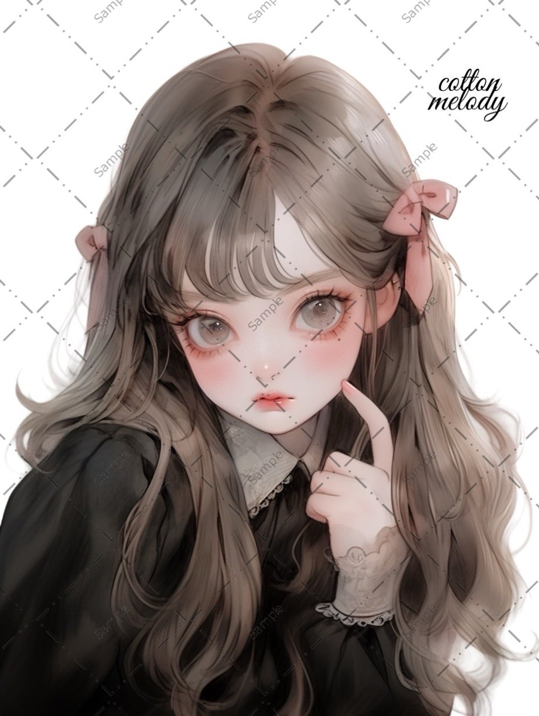 原创贴纸 no.500 人物贴纸 原创贴纸 人物贴纸 女孩贴纸 原创人物贴纸 - 贴纸 - 纸 