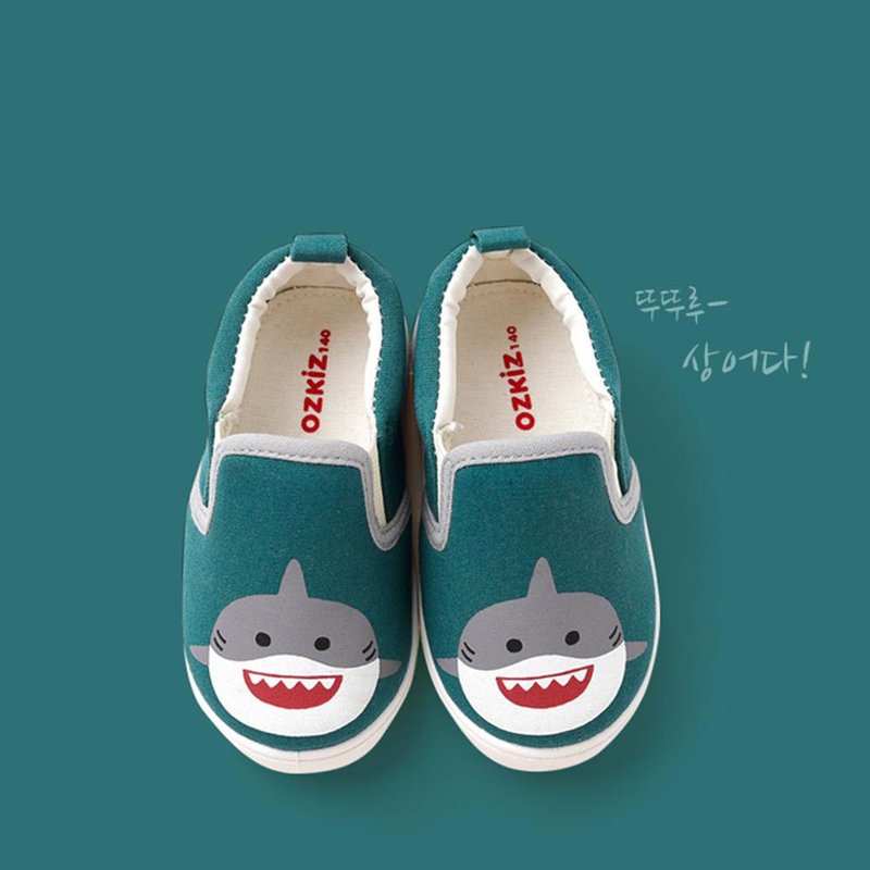 韩国ozkiz 动物休闲鞋-鲨鱼 - 男款休闲鞋 - 其他材质 