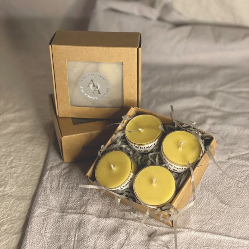 Pinkoi 限定贩售 | 法国冷杉蜂蜡 香氛蜡烛 Mini Set 15g / 4入 - 香薰/精油/线香 - 精油 
