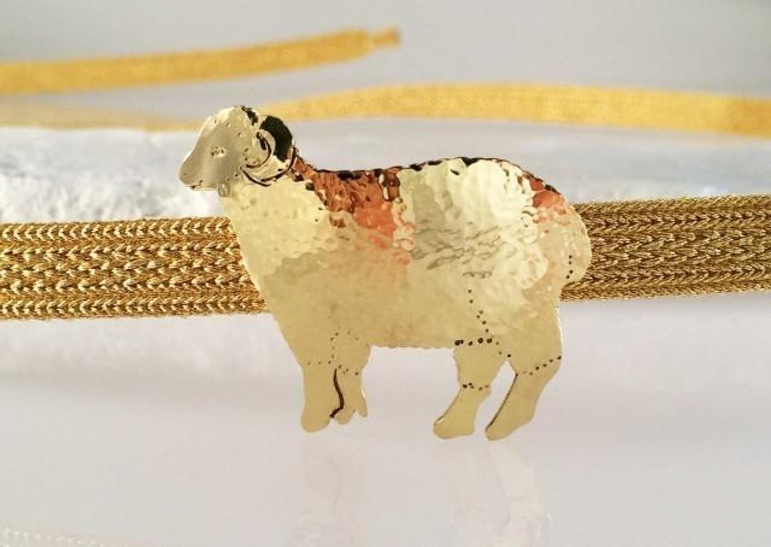 Sheep ◇ Brass forged band clasp - 其他 - 其他金属 