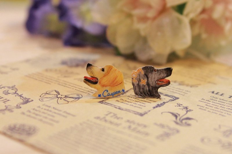 宠物定制化耳环-两支 - 其他 - 塑料 