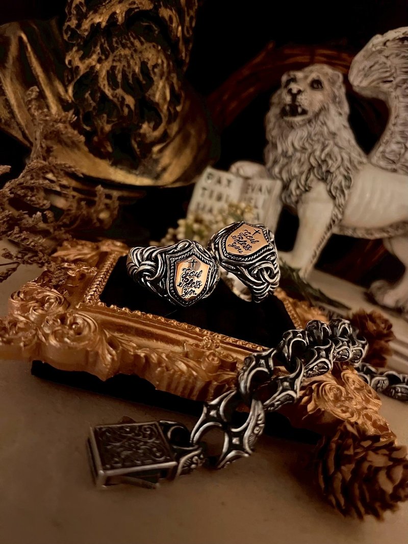 【巴洛克系列】祈愿 Bless Silver 925 纯银 戒指 - 戒指 - 纯银 银色