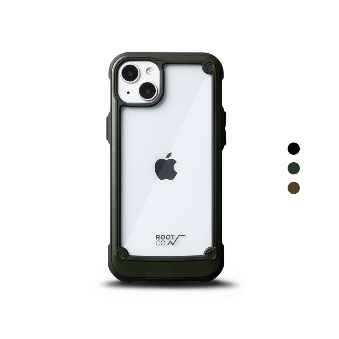 日本 ROOT CO. iPhone 14 Plus 透明背板防摔手机壳 - 手机壳/手机套 - 塑料 多色