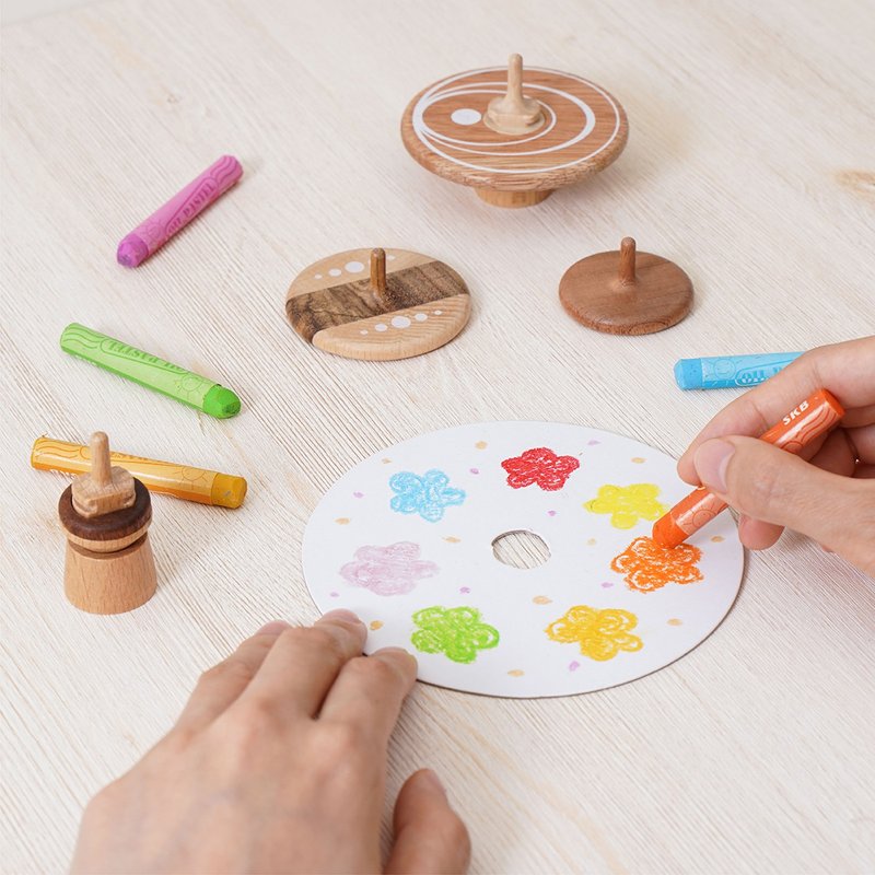 【DIY 陀螺组】极速陀螺 木陀螺 | Wooderful life - 桌游/玩具 - 木头 多色