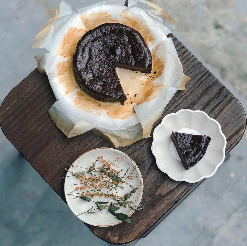 焦香可可巴斯克奶酪蛋糕 - 蛋糕/甜点 - 新鲜食材 