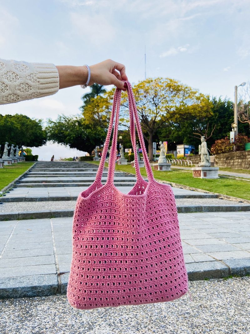 材料包 篓空洞洞肩背包 / 编织材料包 / 编织包 - 编织/刺绣/羊毛毡/裁缝 - 棉．麻 多色