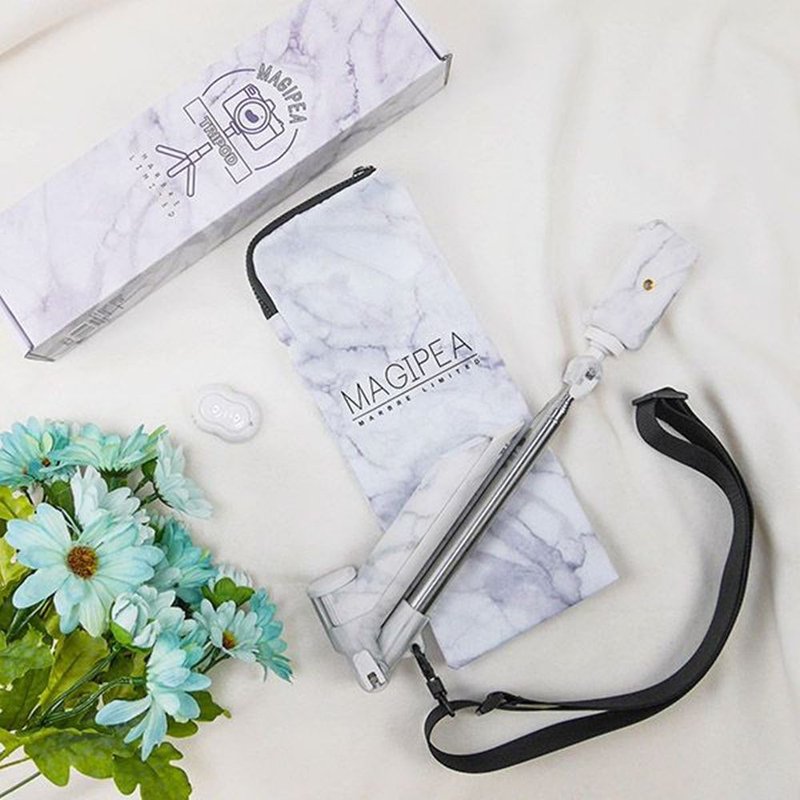 美极品自拍神器-自拍涮脚架【无背带】 自拍棒 相机脚架 - 手机配件 - 其他材质 白色