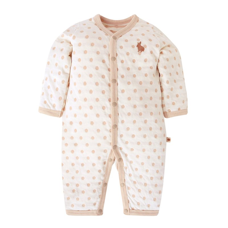 【SISSO有机棉】奶茶QQ兔二重织空气棉兔装 - 童装外套 - 棉．麻 白色