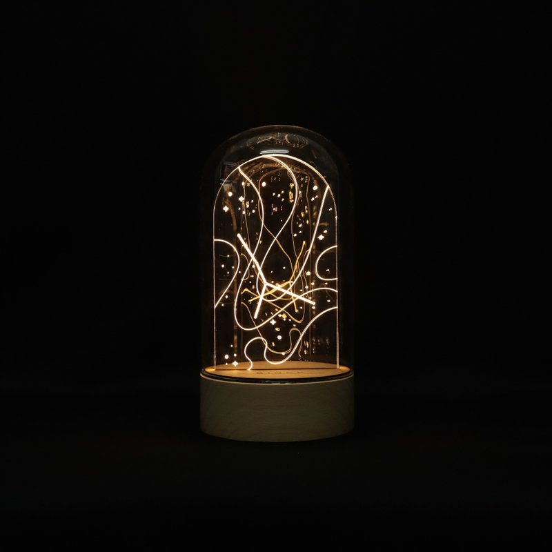 定制化礼物 生日礼物 LED原木夜灯 - 【 巨蟹座 】星座耳环架 - 灯具/灯饰 - 玻璃 透明