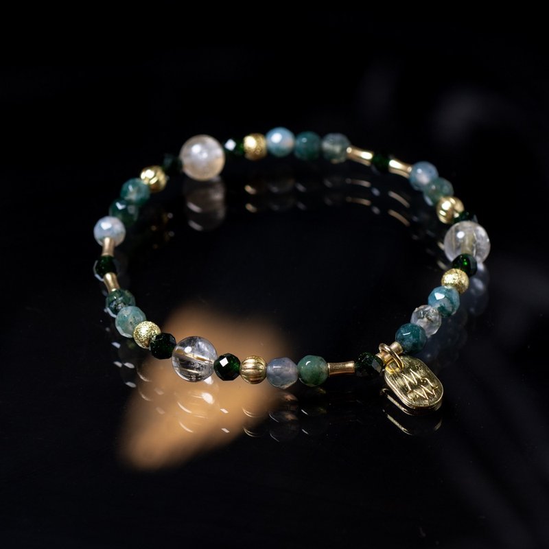 司那夫金 // C1105钛晶海藻玉手链 - 手链/手环 - 宝石 